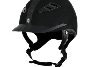 CASQUE BACK ON TRACK® EQ3 LYNX “MICROFIBRE/STRASS”