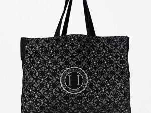 ARLO TOTEBAG – BLACK/SILVER