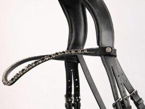 Fair Browband Curved Black Crystals - Black - Cob