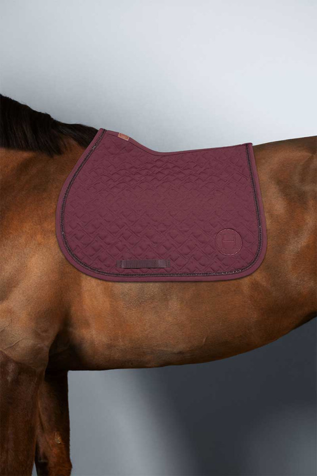 Saphir Tapis de Selle - Aubergine - Cheval