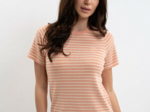 Tzimi Tee-Shirt Abricot/Lin