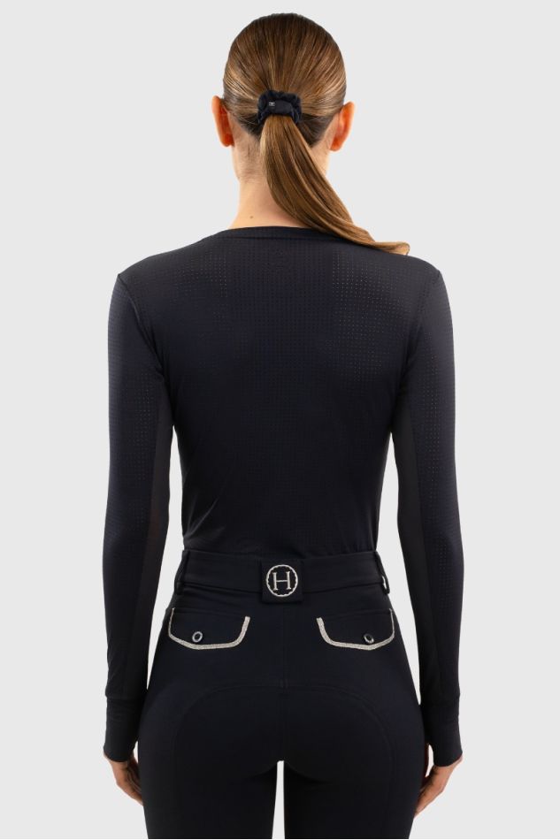 Bluvea T-shirt manches longues Marine – Image 3