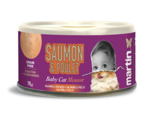 Baby mousse chat - Saumon et poulet 70g
