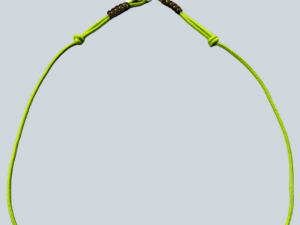 Cordelette d'encolure réglable avec anneau - Vert pomme