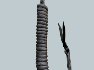 Longe éthologique en corde 5m - Gris foncé