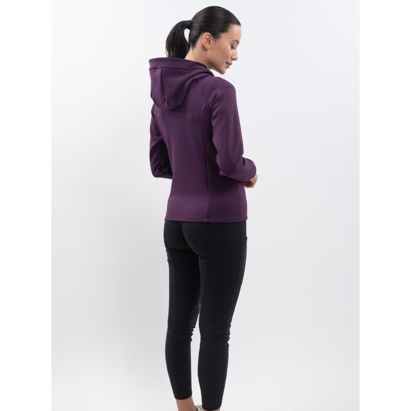 Ava Sweat technique zippé Femme Figue – Image 2