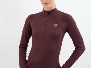 TESS POLO TECHNIQUE - AUBERGINE