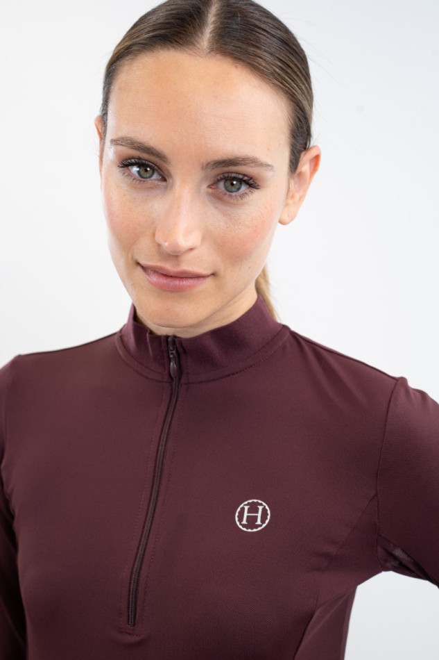 TESS POLO TECHNIQUE - AUBERGINE – Image 4