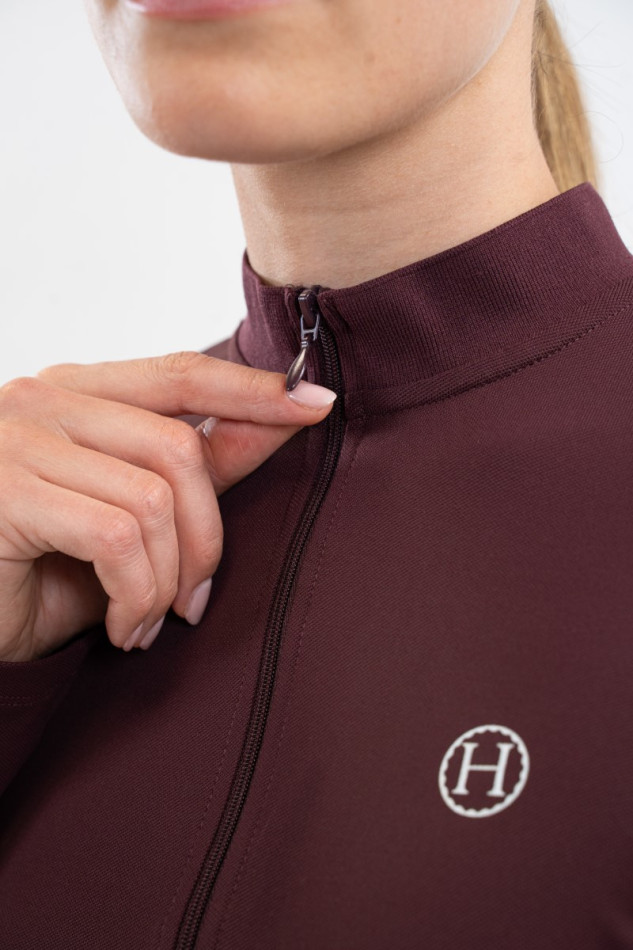 TESS POLO TECHNIQUE - AUBERGINE – Image 2