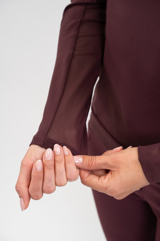TESS POLO TECHNIQUE - AUBERGINE – Image 6