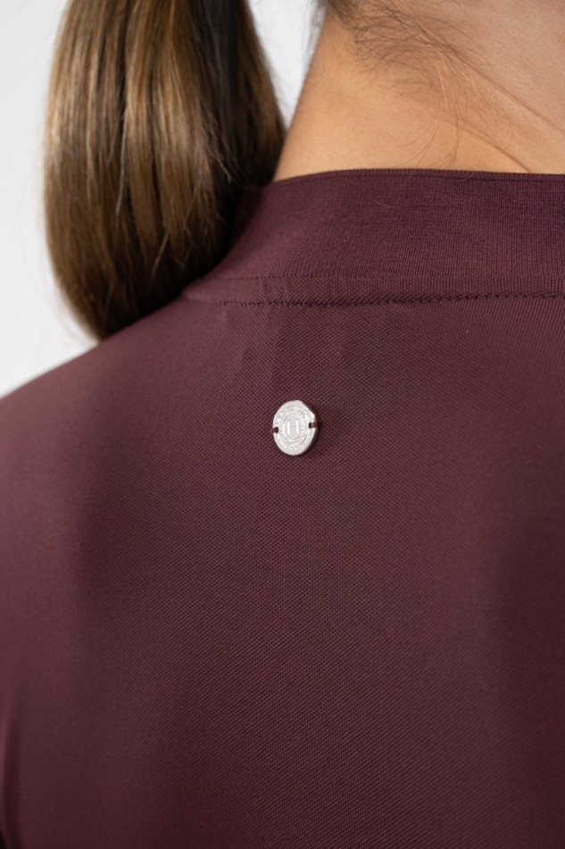 TESS POLO TECHNIQUE - AUBERGINE – Image 5