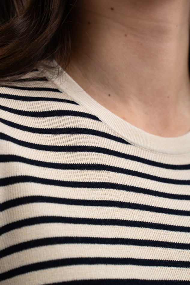 TZIMI TEE-SHIRT - LIN/NAVY - XS – Image 2