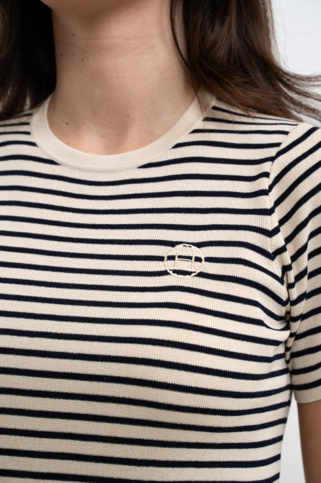 TZIMI TEE-SHIRT - LIN/NAVY - XS – Image 3
